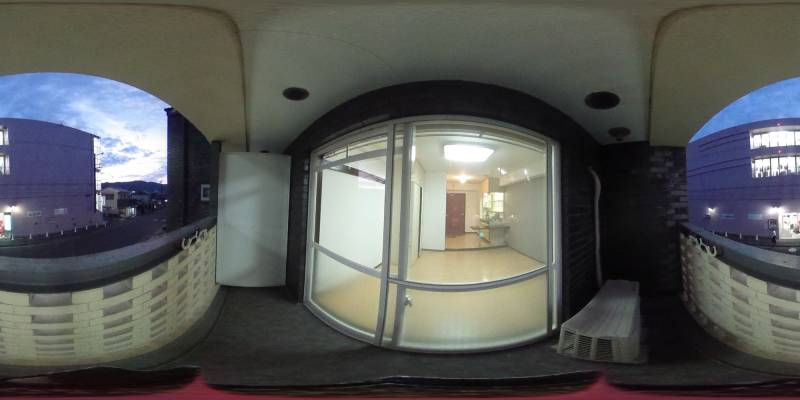 パノラマ画像バルコニー