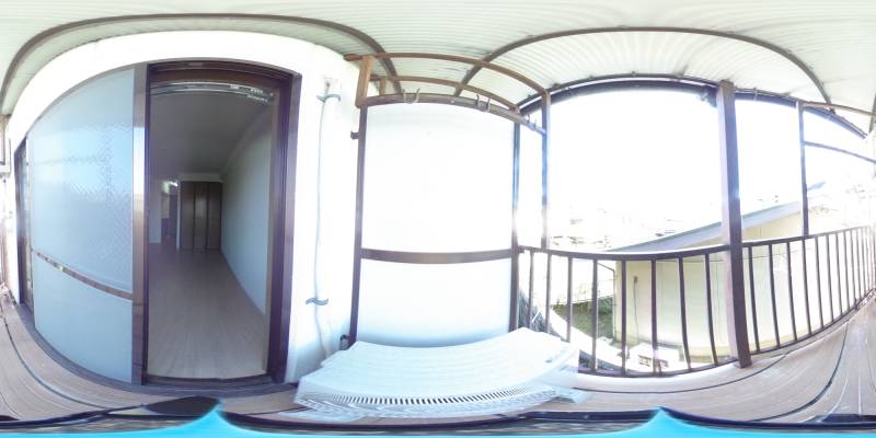 パノラマ画像バルコニー