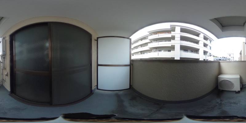 パノラマ画像バルコニー