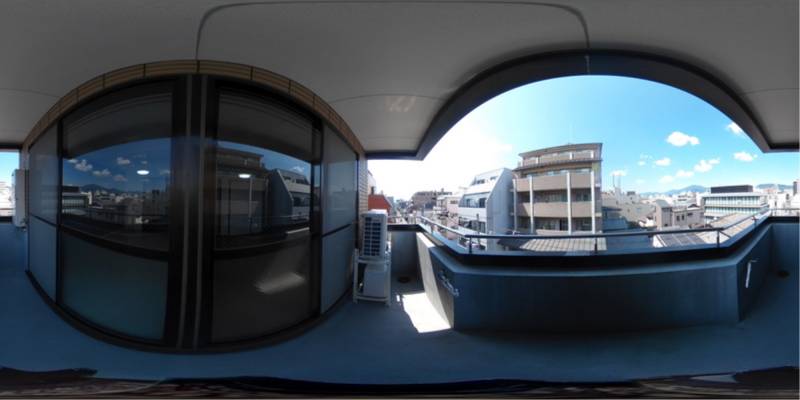 パノラマ画像バルコニー