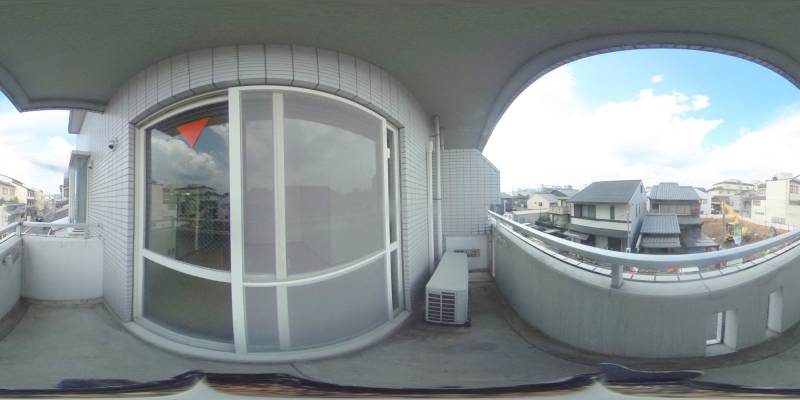 パノラマ画像バルコニー