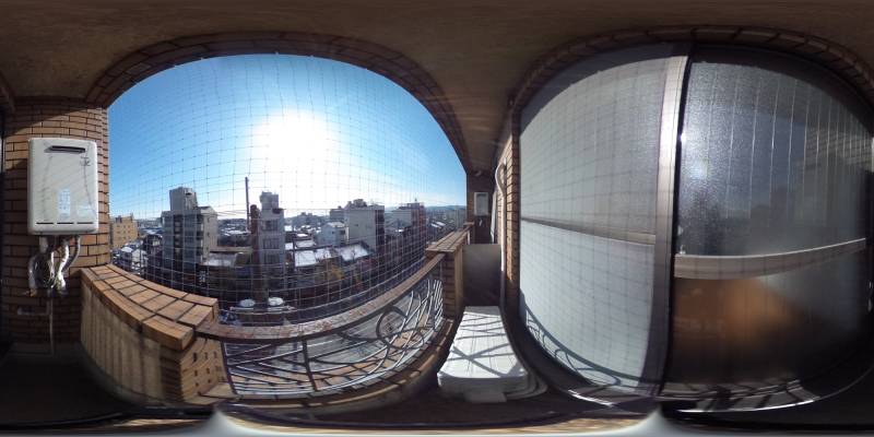 パノラマ画像バルコニー