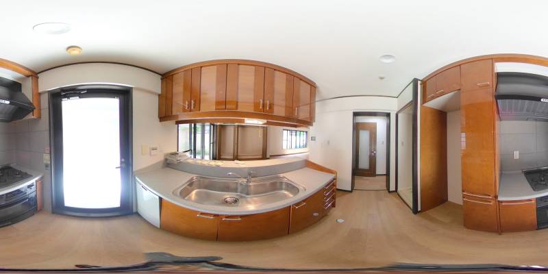 パノラマ画像キッチン