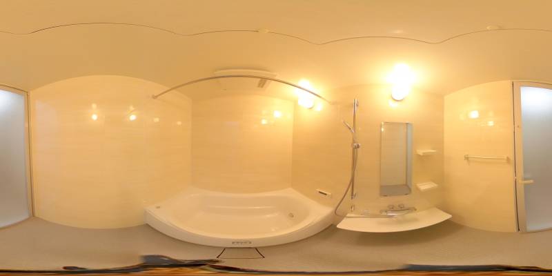 パノラマ画像バスルーム