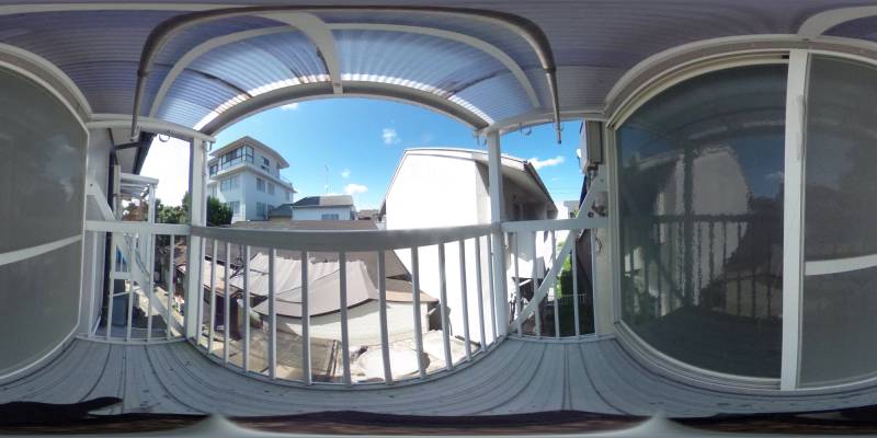 パノラマ画像バルコニー