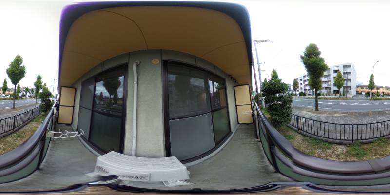 パノラマ画像バルコニー