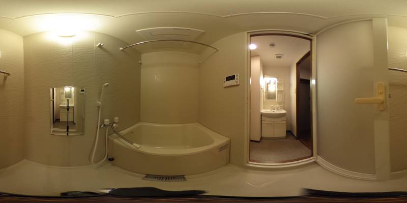 パノラマ画像バスルーム