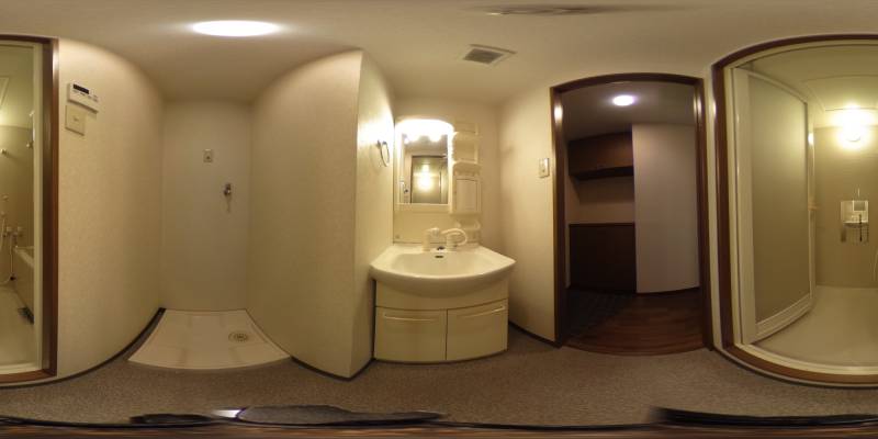 パノラマ画像洗面所