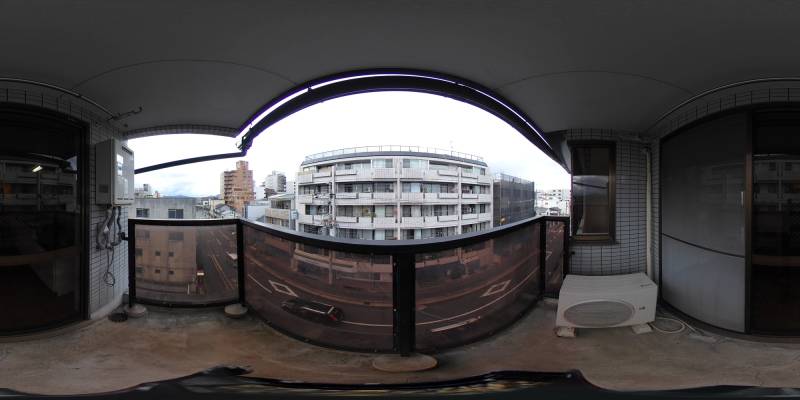 パノラマ画像バルコニー