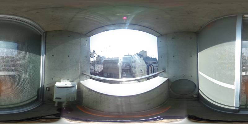 パノラマ画像バルコニー