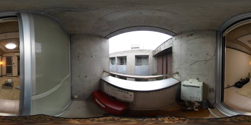 パノラマ画像バルコニー