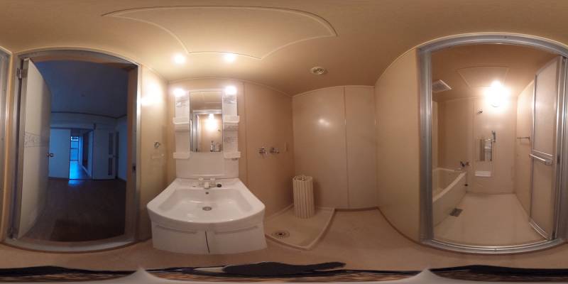 パノラマ画像洗面所