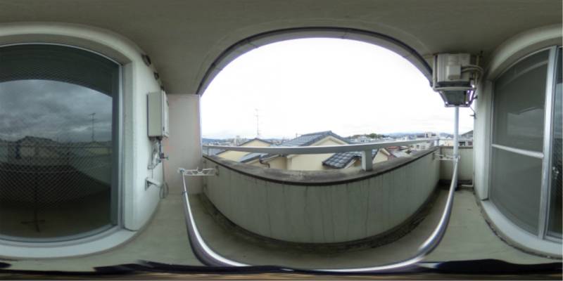 パノラマ画像バルコニー