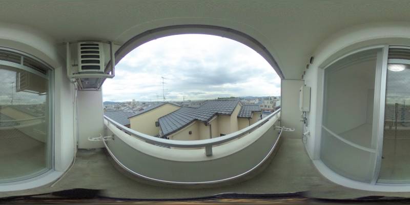 パノラマ画像バルコニー