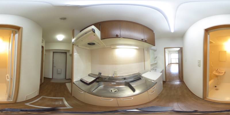 パノラマ画像キッチン