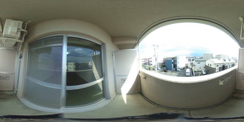 パノラマ画像バルコニー