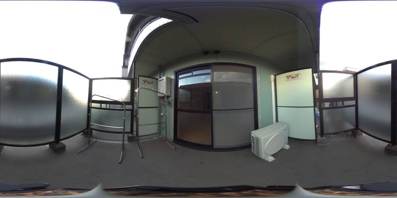 パノラマ画像バルコニー