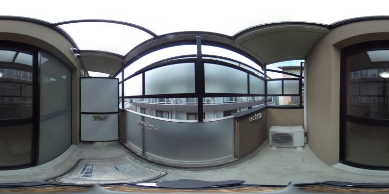 パノラマ画像バルコニー