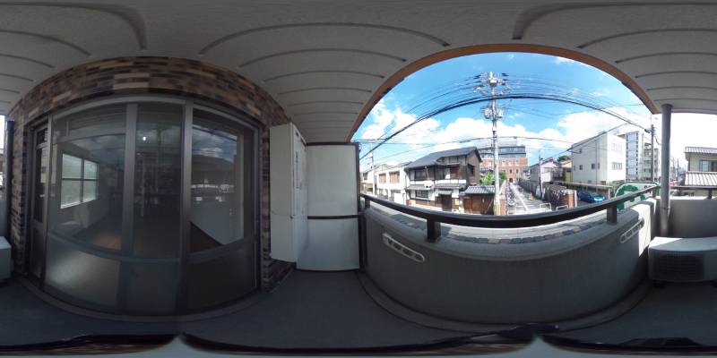 パノラマ画像バルコニー