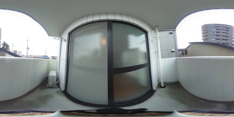 パノラマ画像バルコニー