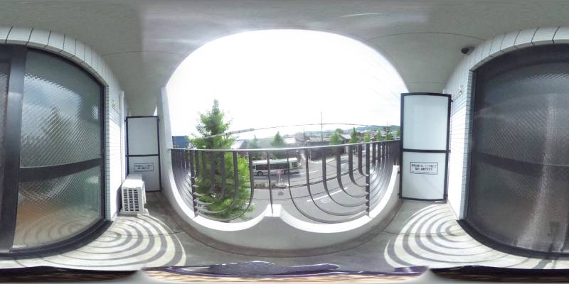 パノラマ画像バルコニー