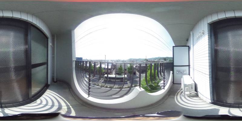 パノラマ画像バルコニー