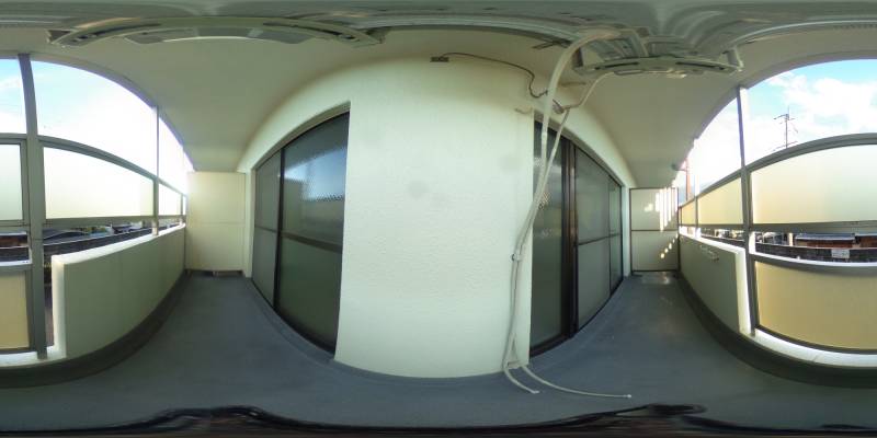 パノラマ画像バルコニー