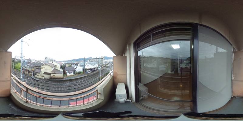 パノラマ画像バルコニー