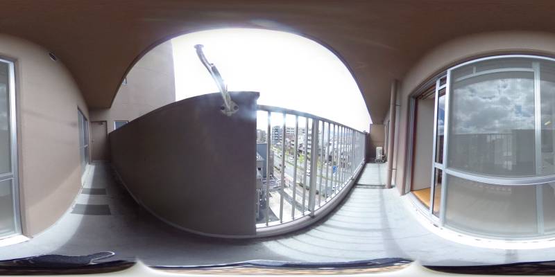 パノラマ画像バルコニー