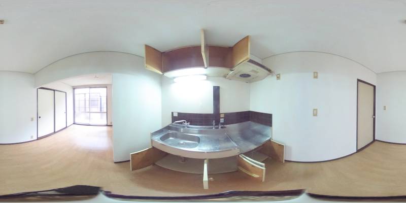 パノラマ画像キッチン