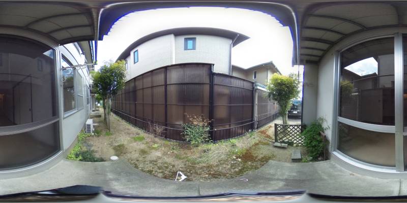 パノラマ画像バルコニー