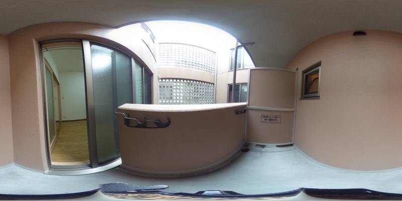 パノラマ画像バルコニー