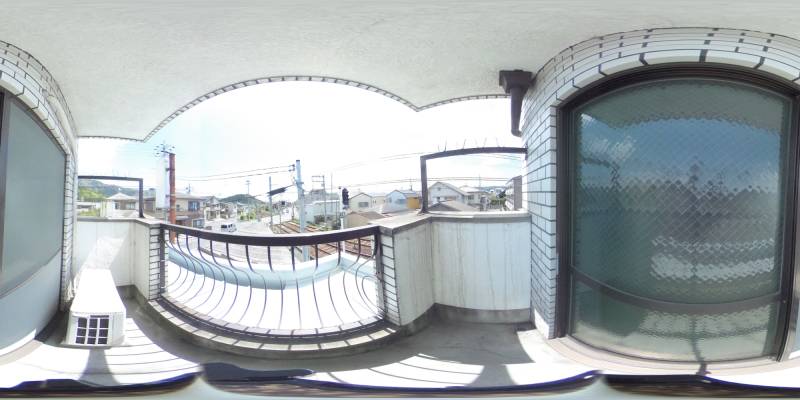 パノラマ画像バルコニー