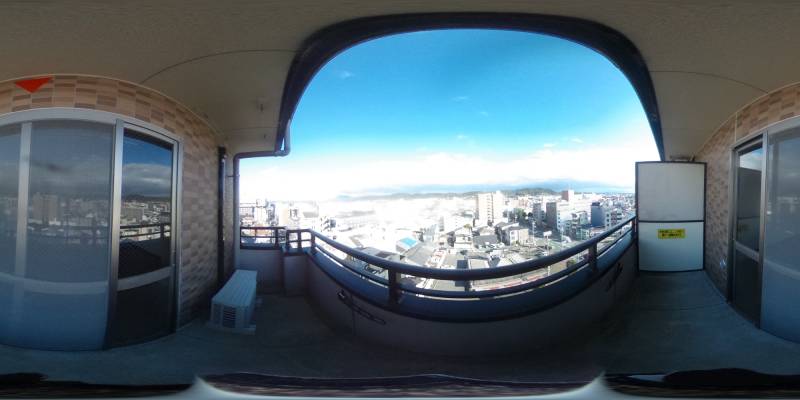 パノラマ画像バルコニー