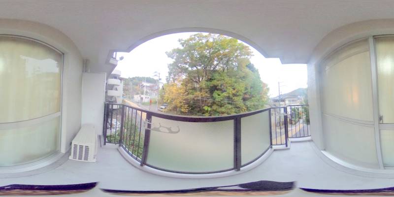 パノラマ画像バルコニー