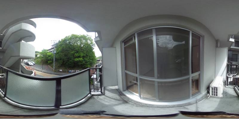 パノラマ画像バルコニー