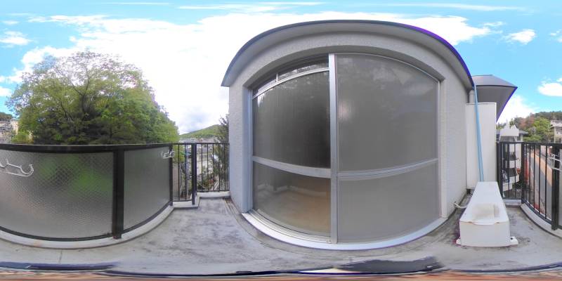 パノラマ画像バルコニー