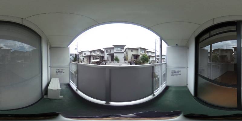 パノラマ画像バルコニー