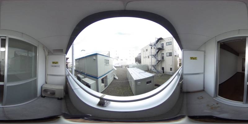 パノラマ画像バルコニー