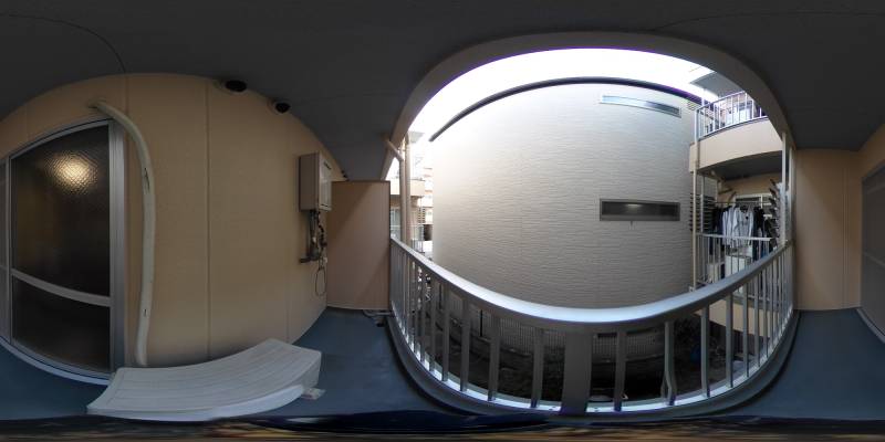 パノラマ画像バルコニー