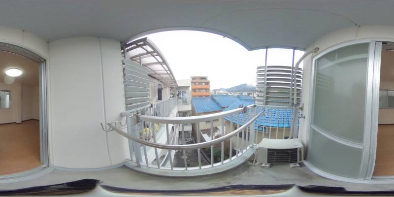 パノラマ画像バルコニー