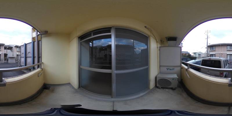 パノラマ画像バルコニー