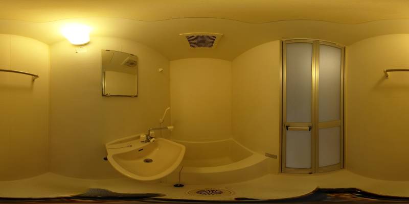 パノラマ画像バスルーム