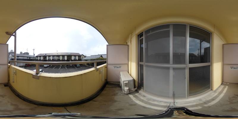 パノラマ画像バルコニー