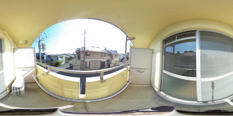 パノラマ画像バルコニー
