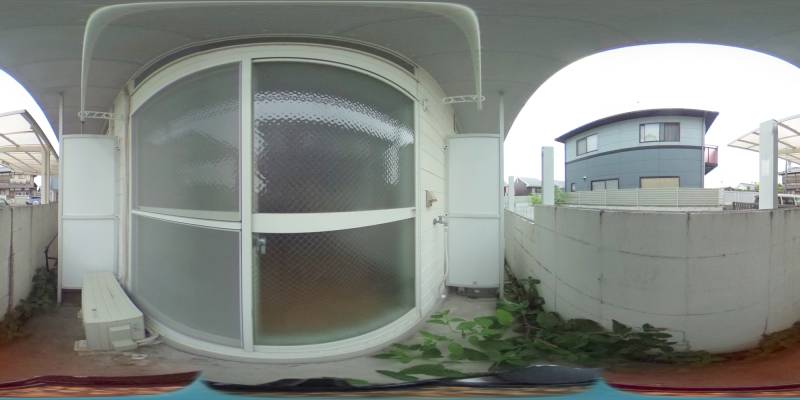 パノラマ画像バルコニー