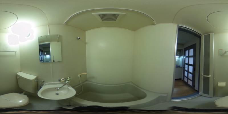 パノラマ画像バスルーム