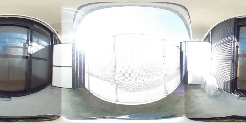 パノラマ画像バルコニー