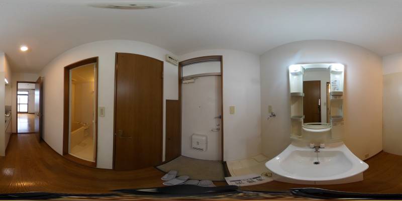 パノラマ画像洗面所