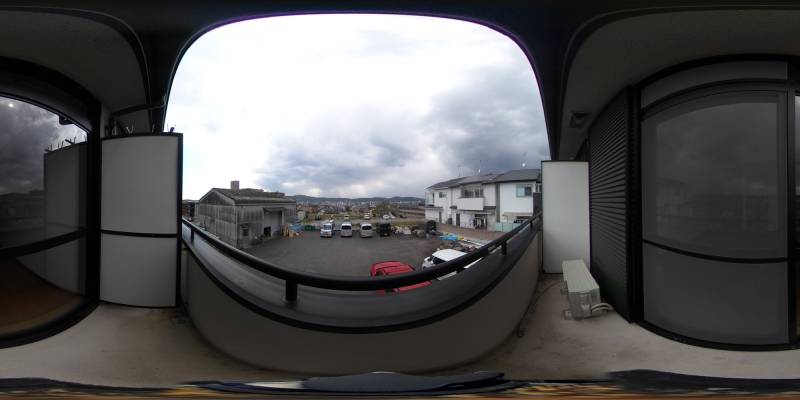 パノラマ画像バルコニー